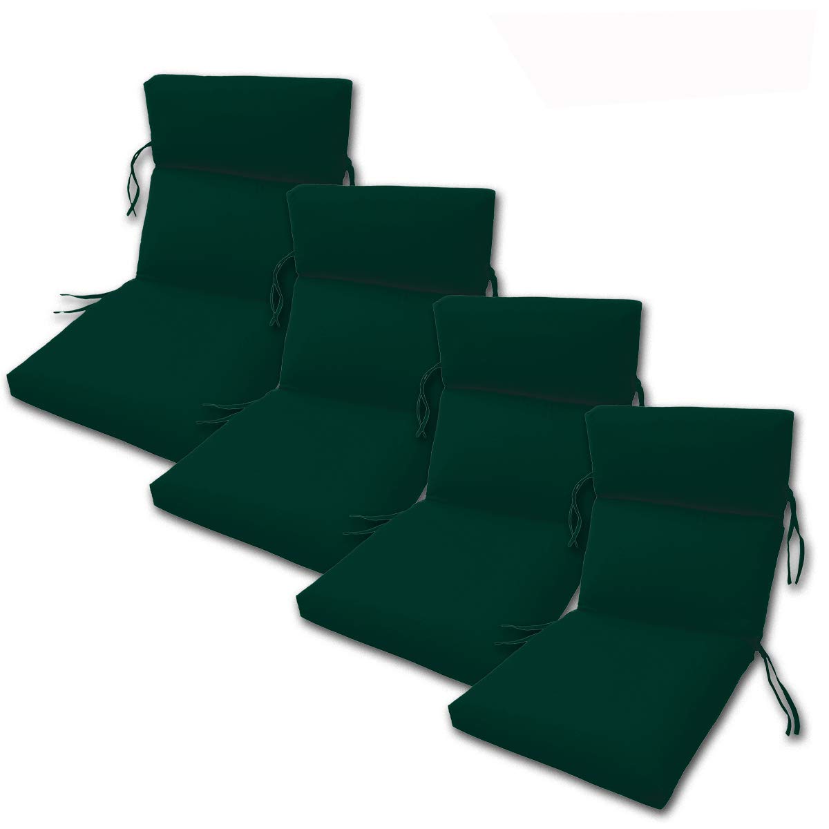 Premium Sunbrella Fabric Outdoor Chair Cushions Set of 4 - 22