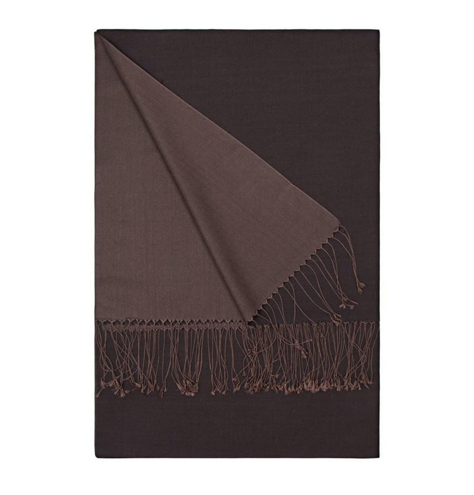 Aker Double Sided Silk Hijab Shawl Scarf Wrap - Premium Soft Lightweight Muslim Headscarf for Women, Brown #332 - Perfect for Daily Wear, Prayer, Work & Special Occasions