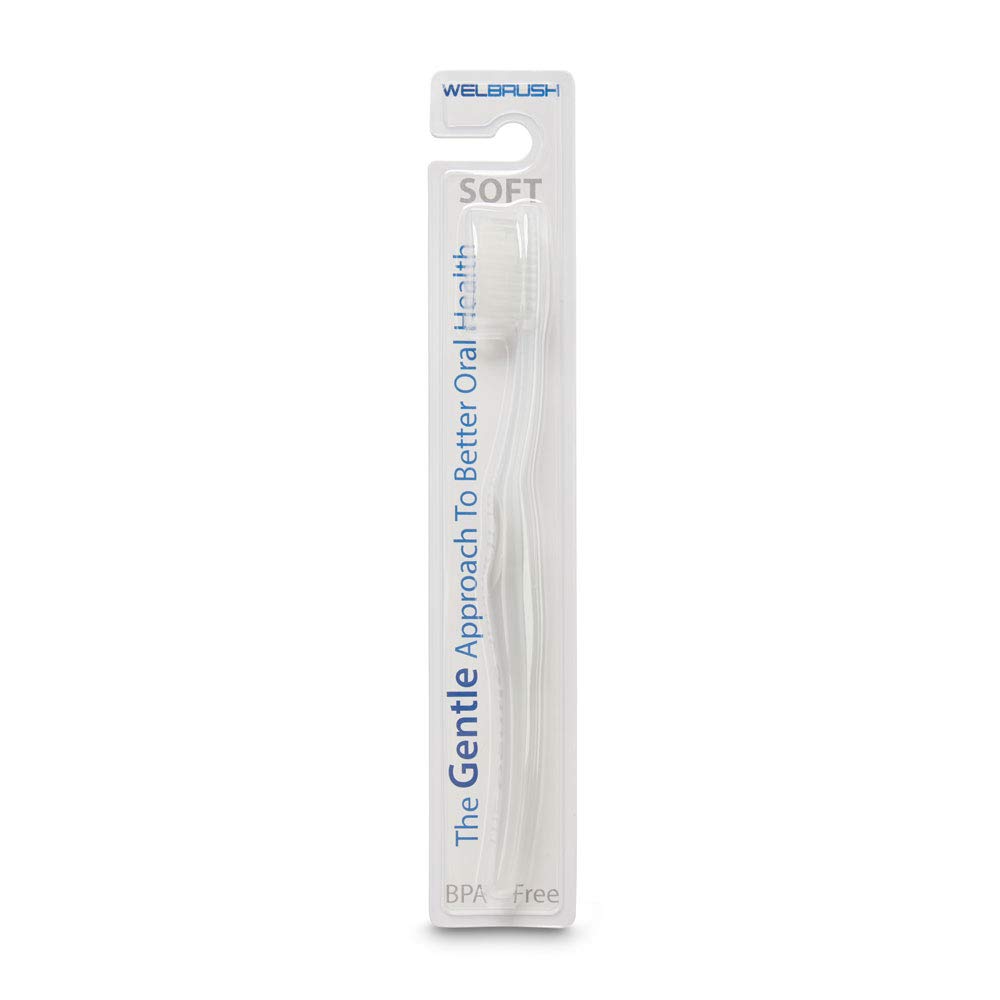 Soft Bristle Toothbrushes for Sensitive Teeth - Gentle Flossing & Gum Care - Gray (4-Pack) - Ideal for Travel, Home & Office Use