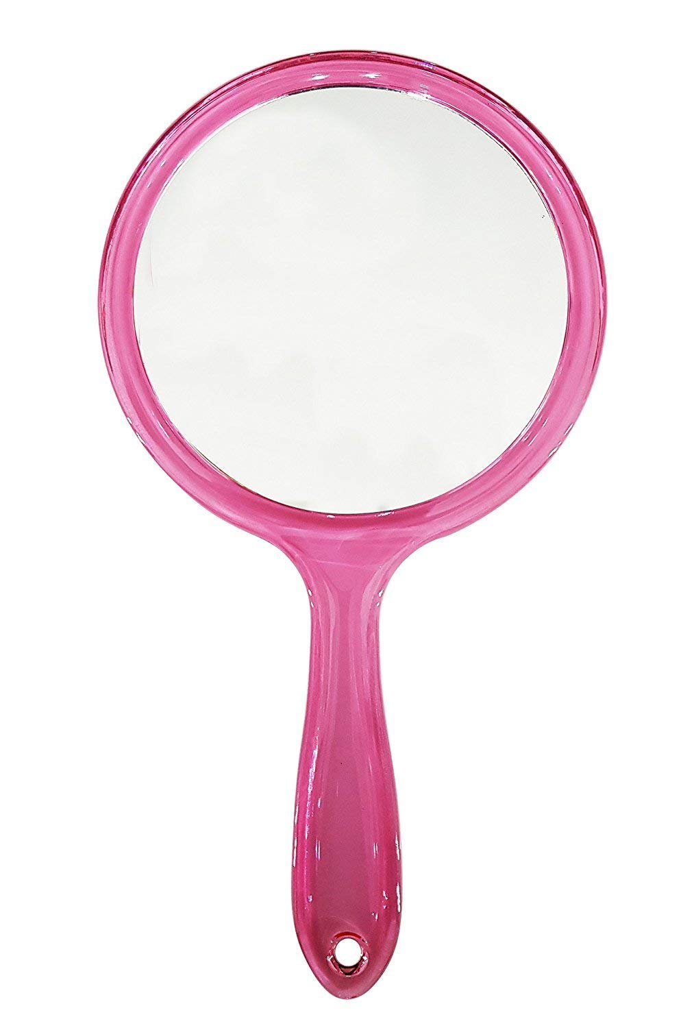 Stylish Pink Pocket Mirror for Women & Girls - Compact Travel Makeup Mirror with Hanging Hole - Perfect for Purses, Cosmetics Touch-ups & On-the-Go Beauty