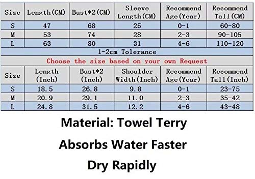 **Soft Hooded Baby Bathrobe Towel - Ultra Absorbent Unisex Infant & Toddler Bath Towel with Hood - Terry Cloth for Newborn, Baby Shower Gift, Spa & Pool Time**