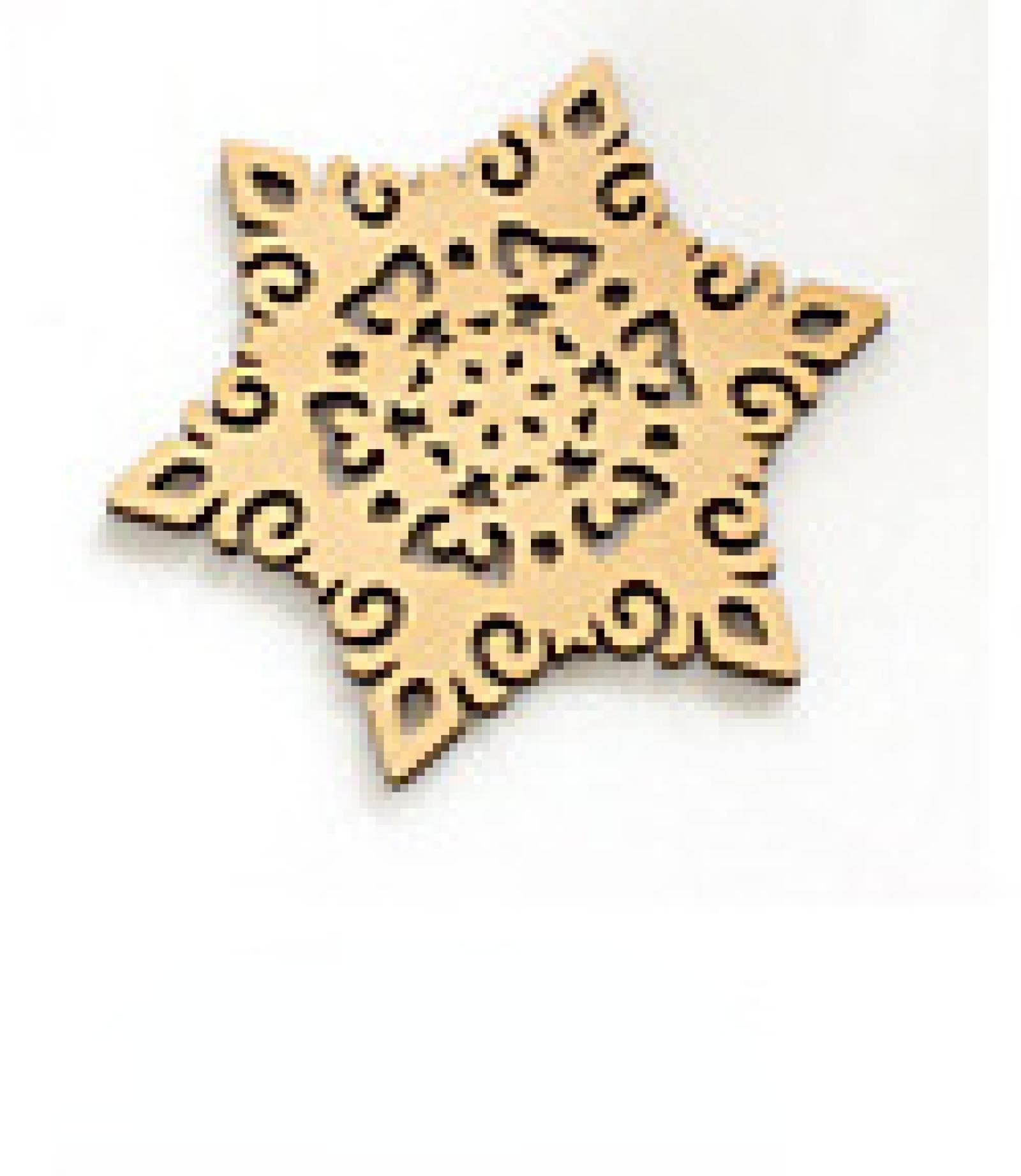 Snowflake Wooden Coaster Set - Heat Resistant Table Mats for Hot Dishes & Bowls - Natural Wood Insulation Pads for Dining Table, Kitchen Counter, and Coffee Table Protection