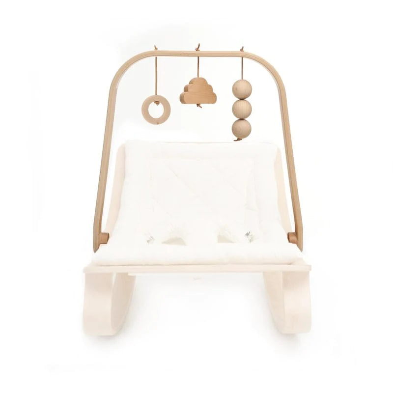 Charlie Crane Levo Arch Wooden Toy Bar - Montessori Baby Play Gym for Sensory Development & Tummy Time - Perfect for Nursery, Daycare & Home Playrooms