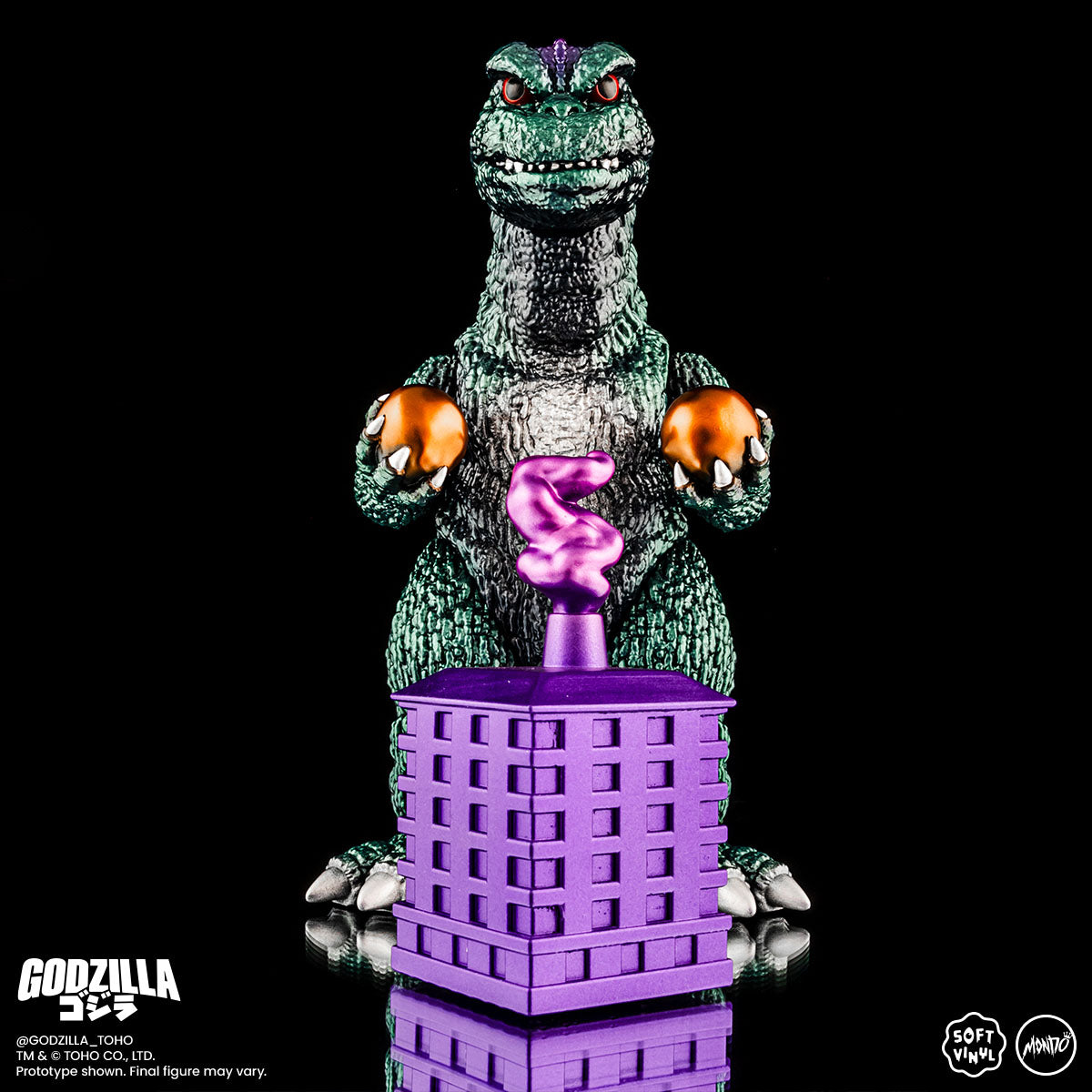 Godzilla vs Hedorah Soft Vinyl Figure Set - Limited Edition Oil Slick Variant - Japanese Kaiju Collectible for Display & Home Decor