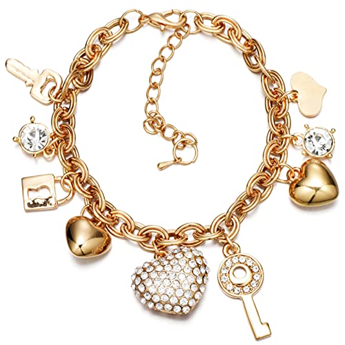Love Locked Gold Charm