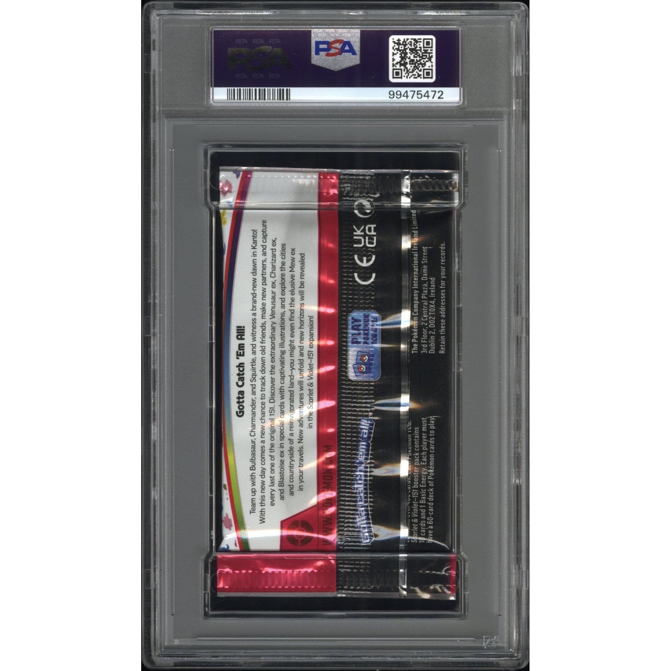 2023 Pokemon International Scarlet & Violet 151 Booster Pack PSA 10 - Rare Collectible Trading Cards for Gaming, Investment & Display