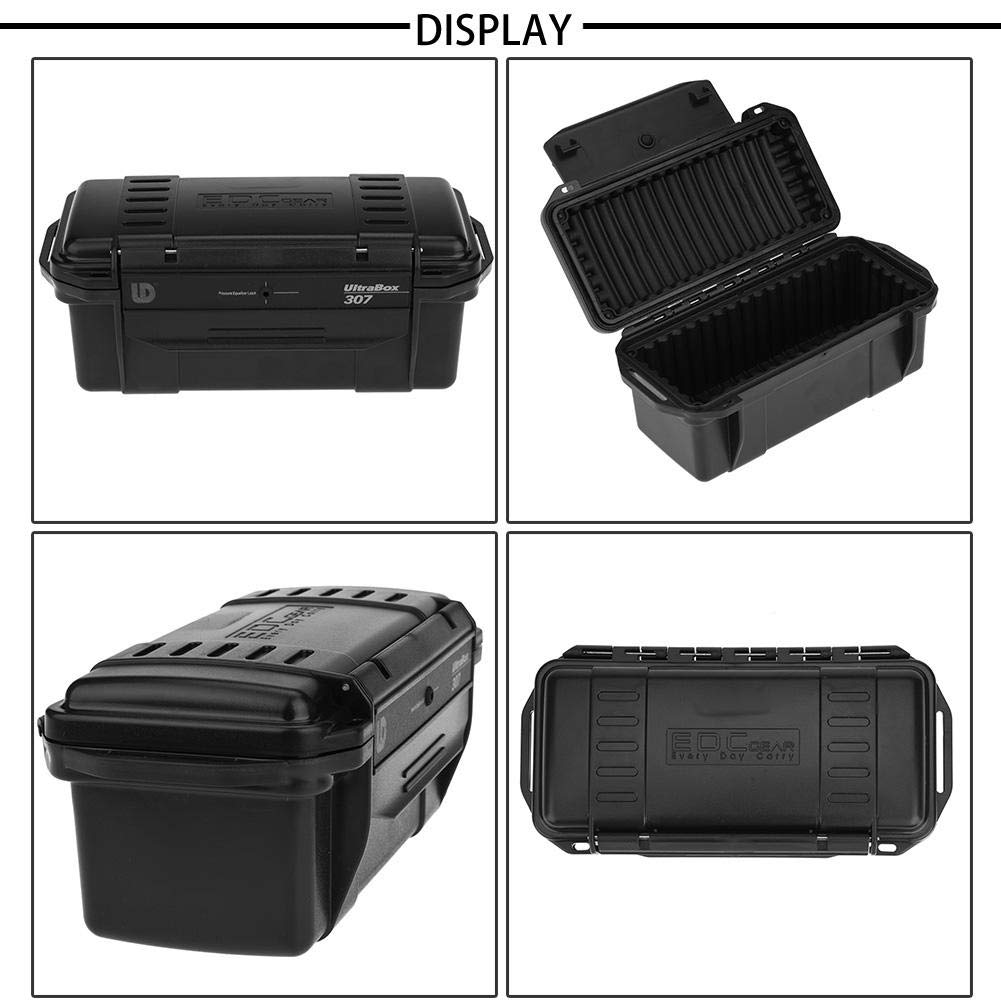 Waterproof Shockproof Storage Box - Airtight Seal for Outdoor Camping, Emergency Survival & Indoor Organization (Great for Food, Tools & Gear Storage)