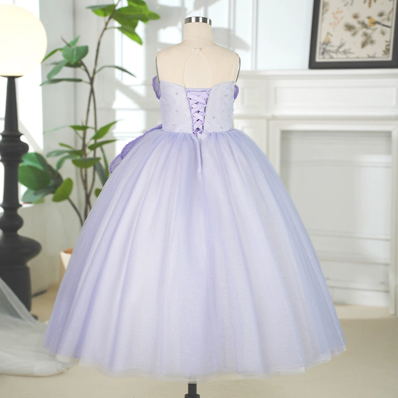 Purple Pageant Princess Dress for Baby Girls - Elegant Prom Gown for Special Occasions | Perfect for Weddings, Birthday Parties & Photo Shoots
