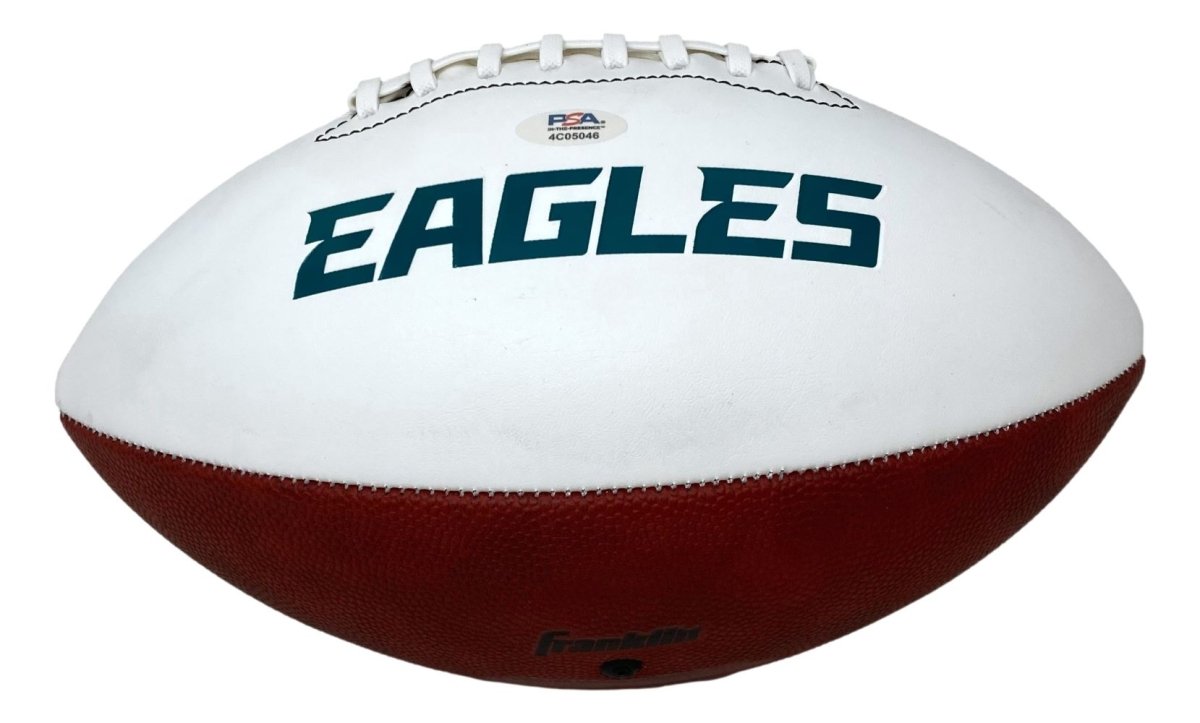Cam Jurgens Autographed Philadelphia Eagles Logo Football with PSA/DNA Certification - Perfect for NFL Collectors, Eagles Fans & Sports Memorabilia Enthusiasts