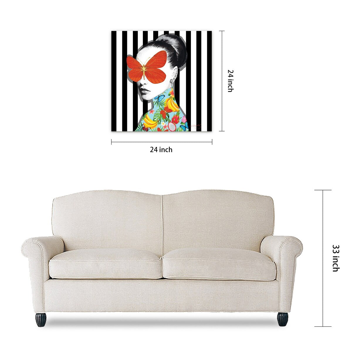 Elegant Frameless Tempered Glass Wall Art with Floral Design - Perfect for Living Room, Bedroom & Office Decor