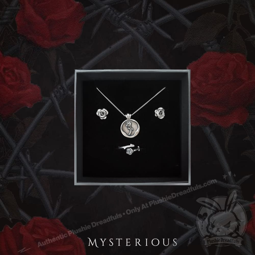 Wild Rose Jewelry Set - Sterling Silver Rose Flower Necklace, Earrings & Bracelet Gift Set for Women | Elegant Floral Jewelry for Birthday, Anniversary & Valentine's Day Gifts