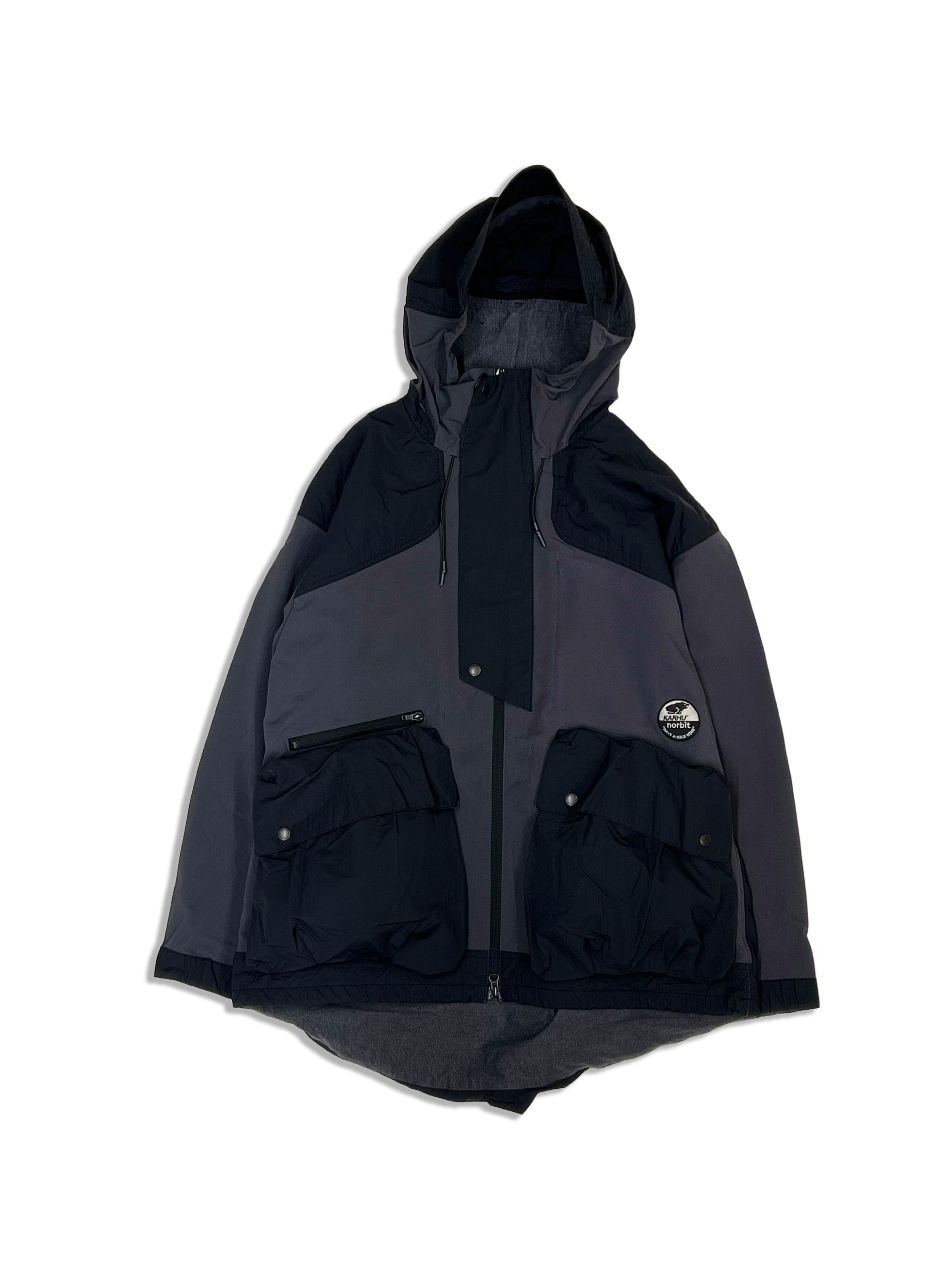 KARHU X NORBIT HIKE HOODIE JACKET - Waterproof Windbreaker for Outdoor Adventures - Gray Hiking Jacket for Men & Women - Perfect for Camping, Hiking and Mountain Climbing