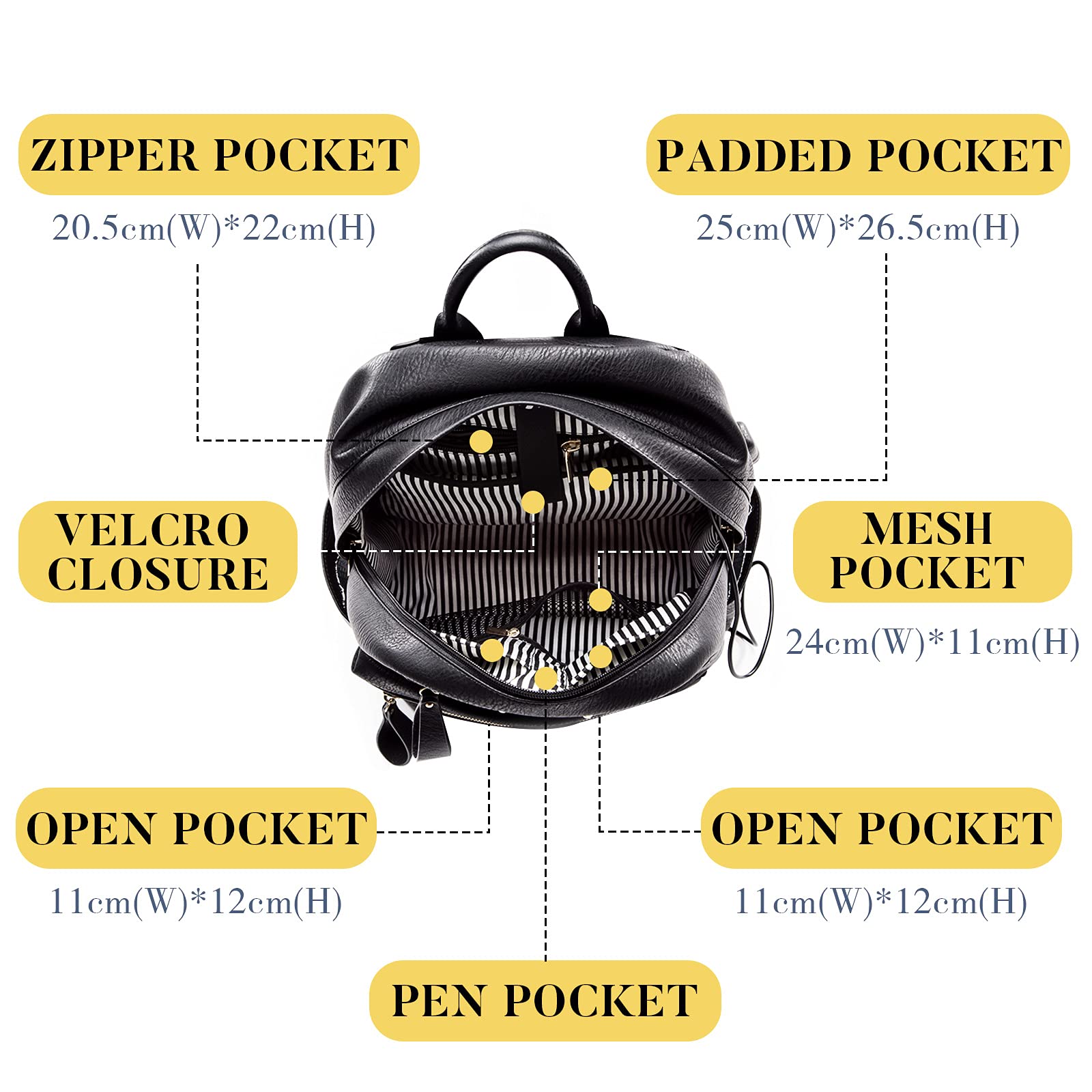 Miss Fong Diaper Bag Backpack - Large Waterproof Baby Diaper Bag with Insulated Bottle Pockets & Organizer Compartments - Perfect for Travel, Daycare & On-the-Go Parents