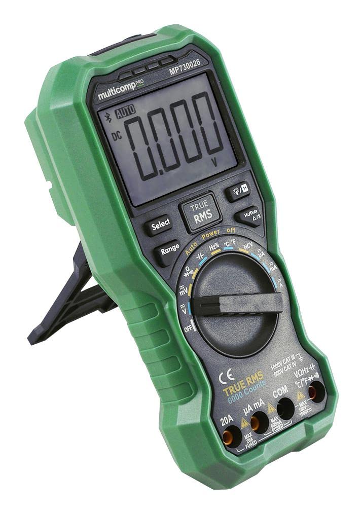 Handheld Digital Multimeter with Bluetooth - 6000 Count Auto-Ranging Voltage Tester for Home, Car & Electronics Repair | Electrician Tool Kit