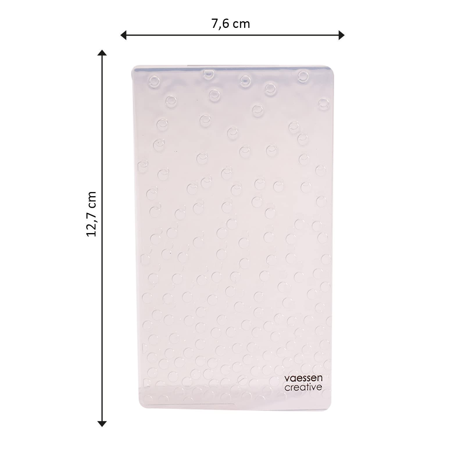 Vaessen Creative Mini Embossing Folder - Dots 2 | 3x5 Inch Texture Tool for Scrapbooking, Greeting Cards & Paper Crafts | Perfect for DIY Projects, Wedding Invitations & Home Decor
