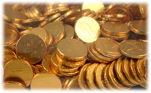 Bulk Gold Chocolate Coins - 500pcs Foil Wrapped Chocolate Coins for Parties, Favors, and Holiday Gifts | Kosher, Dairy-Free, Bulk Candy for Easter, Christmas, and Birthday Celebrations