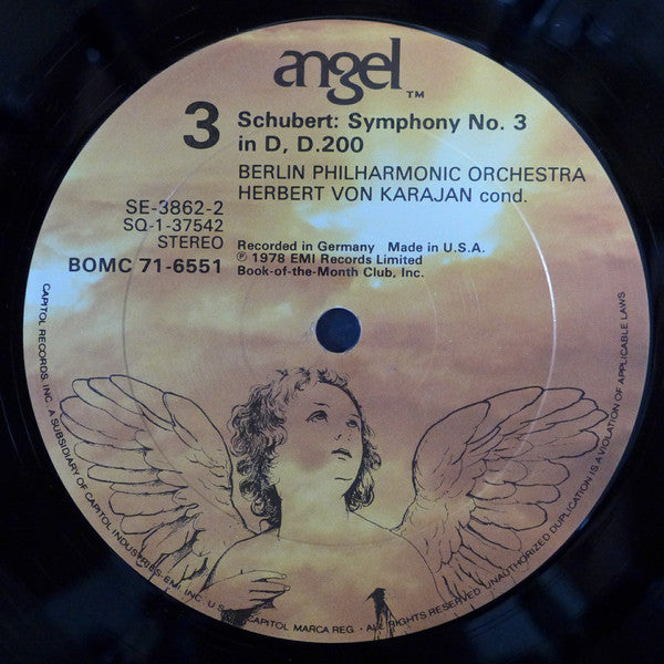 Schubert The Complete Symphonies 5xLP Vinyl Box Set - Berliner Philharmoniker Conducted by Herbert von Karajan - Near Mint or Mint Condition - Perfect for Classical Music Collectors & Audiophiles