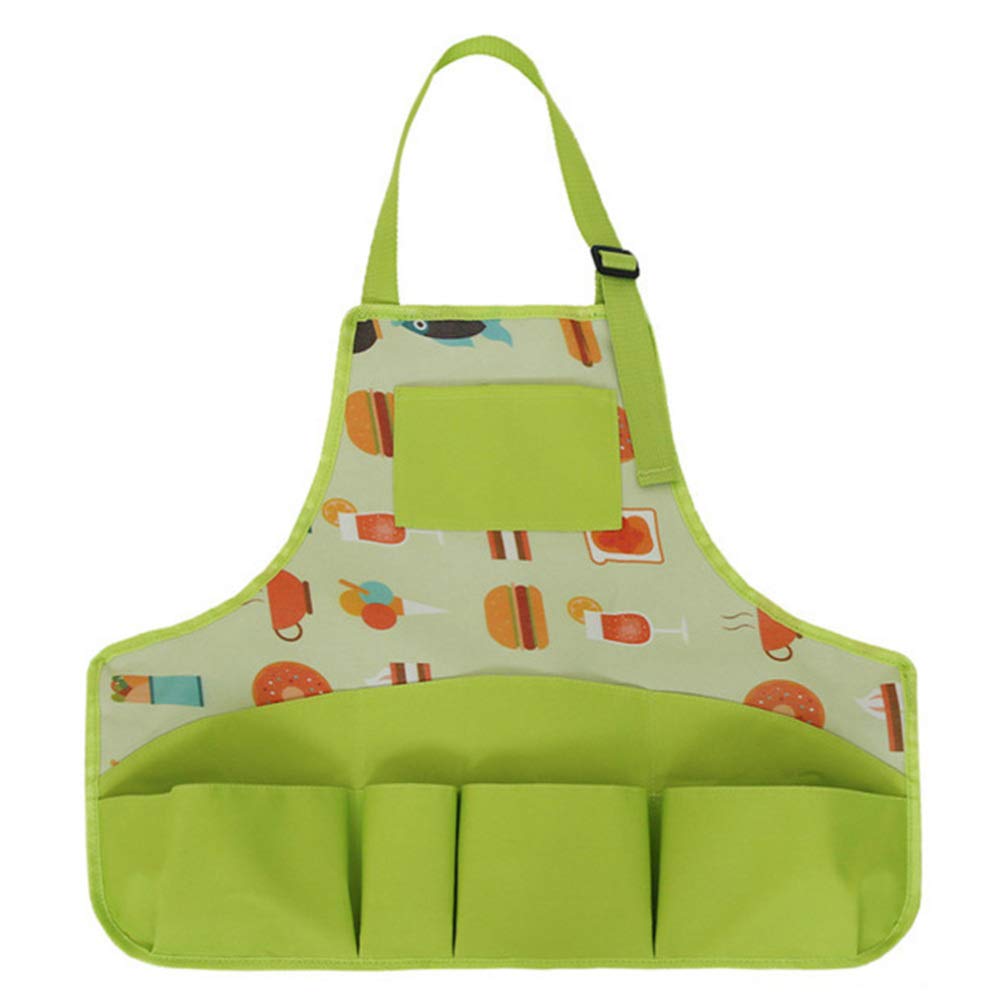 YARNOW Kids Gardening Apron - Adjustable Oxford Cloth Cooking Apron with Pockets for Children - Perfect for Gardening, Cooking & Art Activities