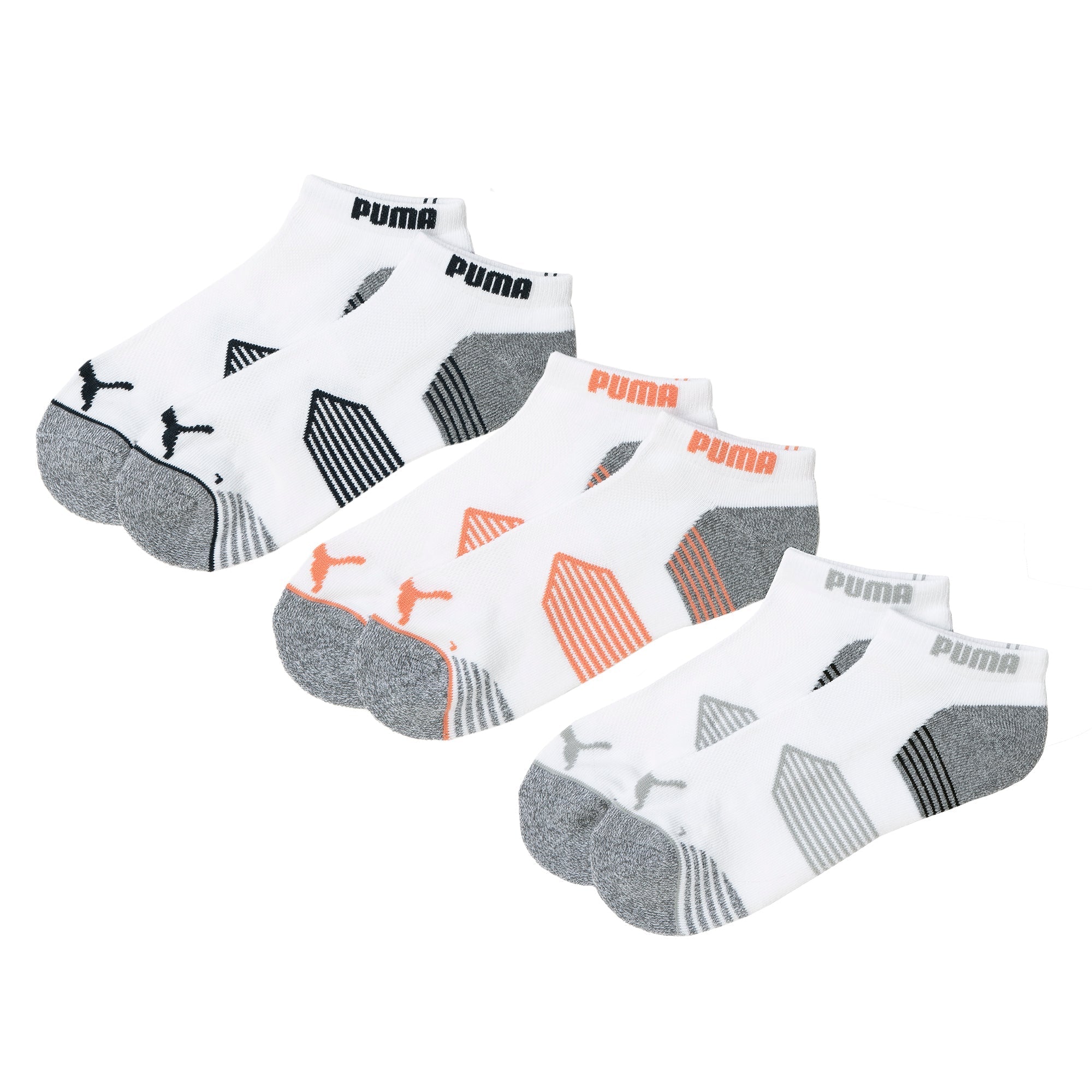 Puma Essential Low Cut Golf Socks 3-Pack - Breathable Moisture-Wicking Athletic Socks for Men & Women - Perfect for Golf, Running, and Casual Wear