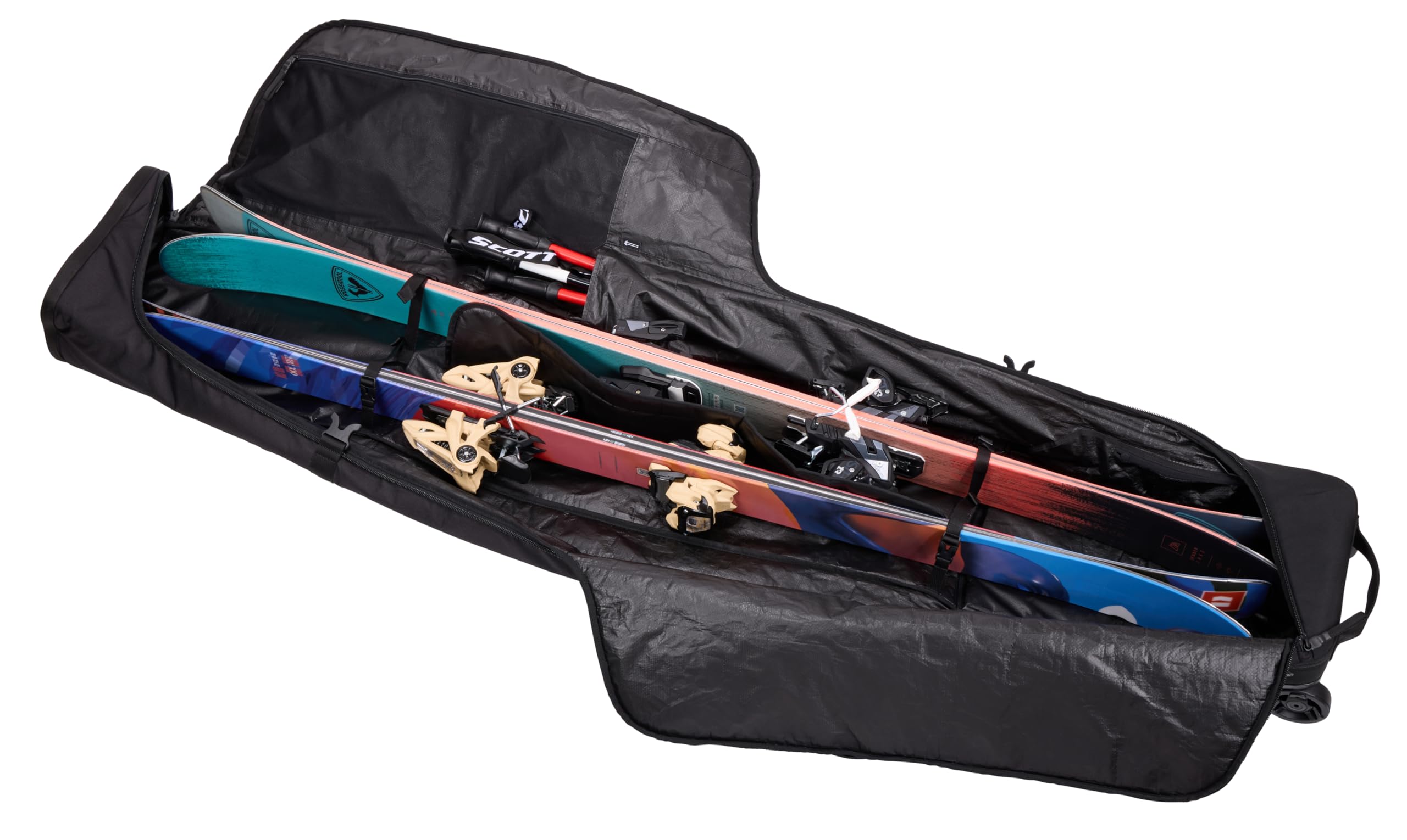 Thule Roundtrip Ski Roller Bag - Waterproof Travel Ski Carrier with Wheels for Easy Transport | Perfect for Airplane Travel & Ski Resort Storage