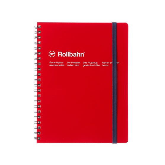 Delfonics Rollbahn A5 Notebook with Pockets - Stylish Planner for Work, School & Travel - Perfect for Organizing Notes, Sketches & Documents