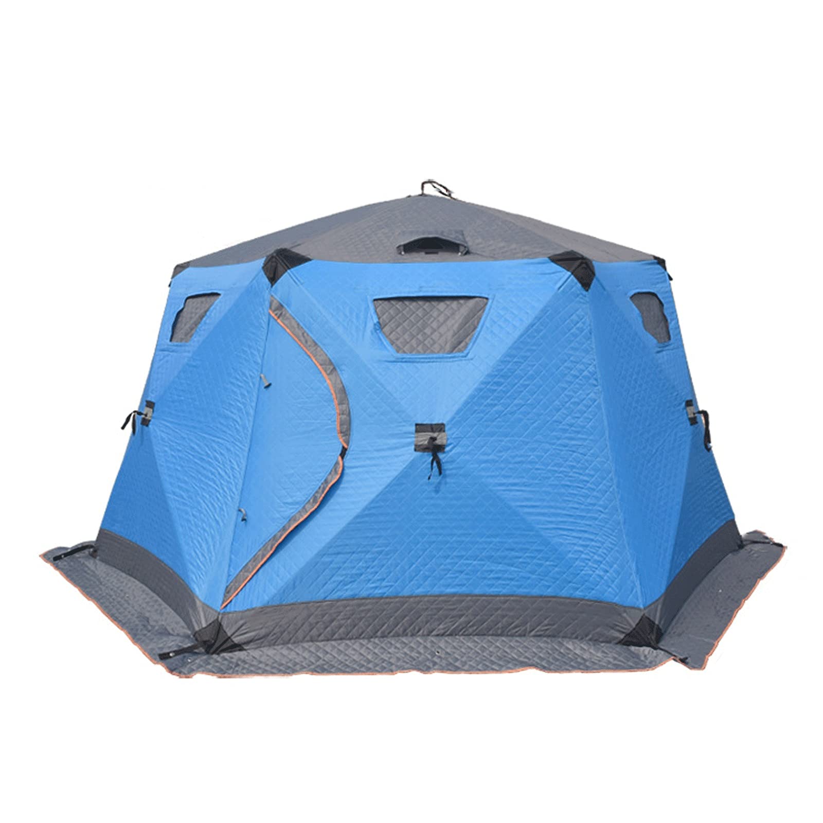 Complete Automatic Winter Fishing Dome Tent - Cold & Windproof Ice Fishing Shelter for 5-6 People | Portable Outdoor Camping Tent for Ice Fishing, Winter Adventures & Group Excursions
