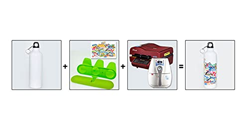 INTSUPERMAI 30-Pack 500ml (17oz) Sublimation-Ready Aluminum Water Bottles - Blank White Coated Sport Bottles for Heat Press Transfer, BPA-Free & Leak-Proof - Ideal for Custom Printing, Gyms, Outdoor Activities & Promotional Gifts