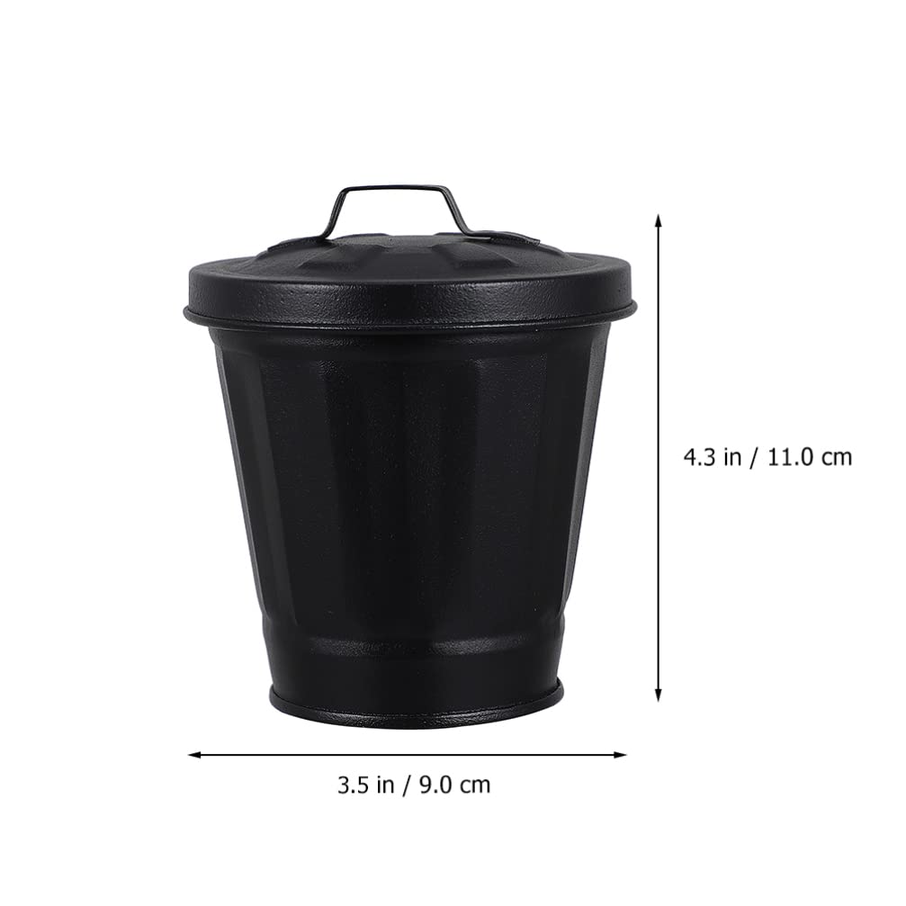 iplusmile 2 Pack Metal Trash Can with Lid - 10 Gallon Stainless Steel Waste Bin for Kitchen, Bathroom, Office & Outdoor Use