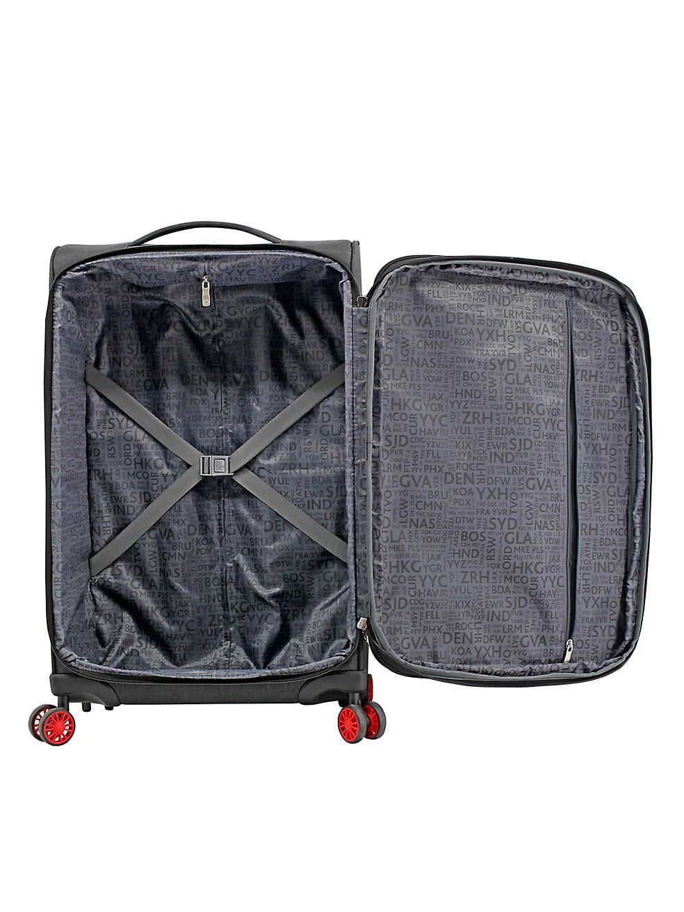 Air Canada Omni Medium Expandable Softside Luggage - Lightweight Carry-On Suitcase with Spinner Wheels for Business Travel & Vacation | Perfect for Airlines, Weekend Trips & International Flights
