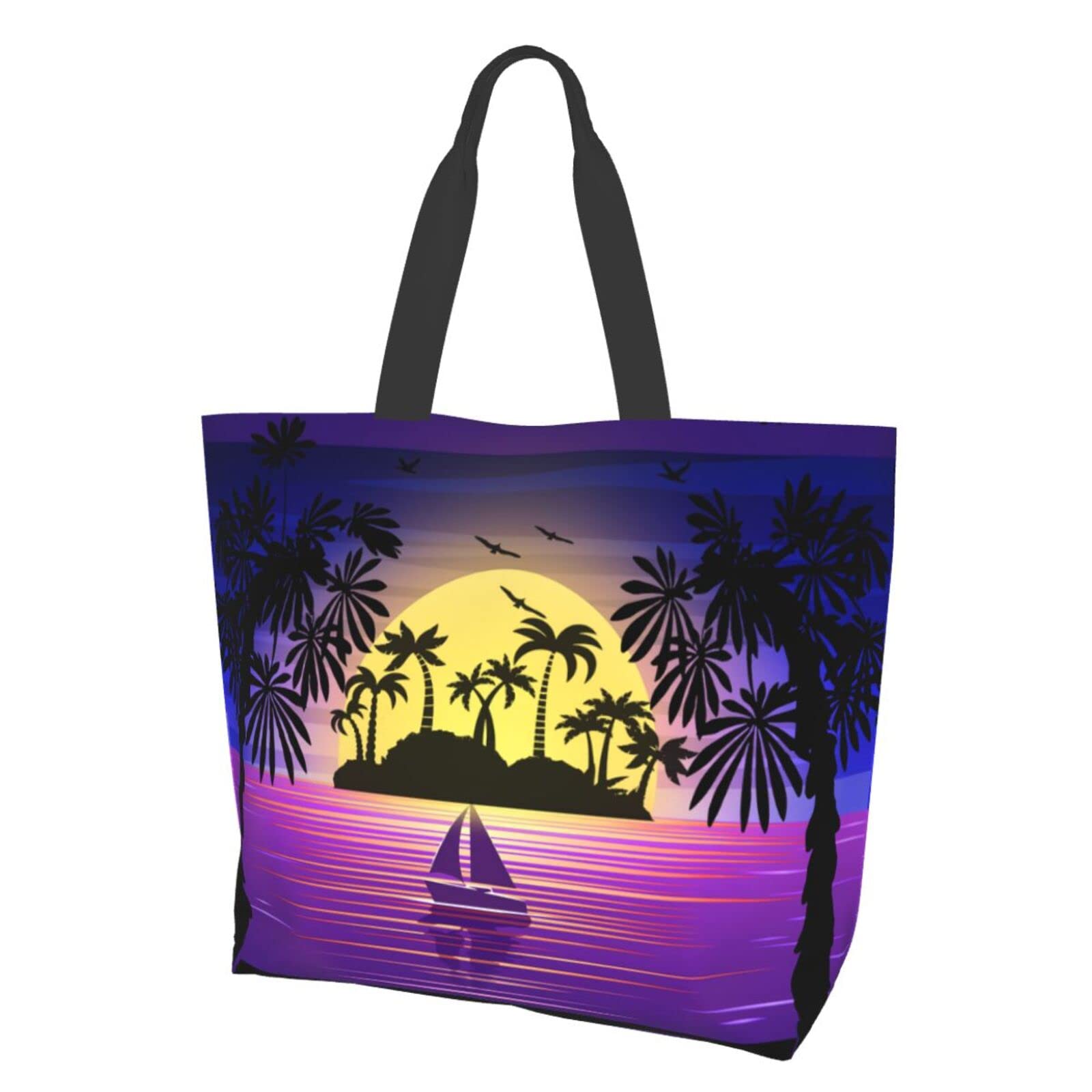 Waterproof Tote Bag for Women - Large Capacity Grocery Shopping Shoulder Bag - Perfect for Beach, Pool, Gym & Travel