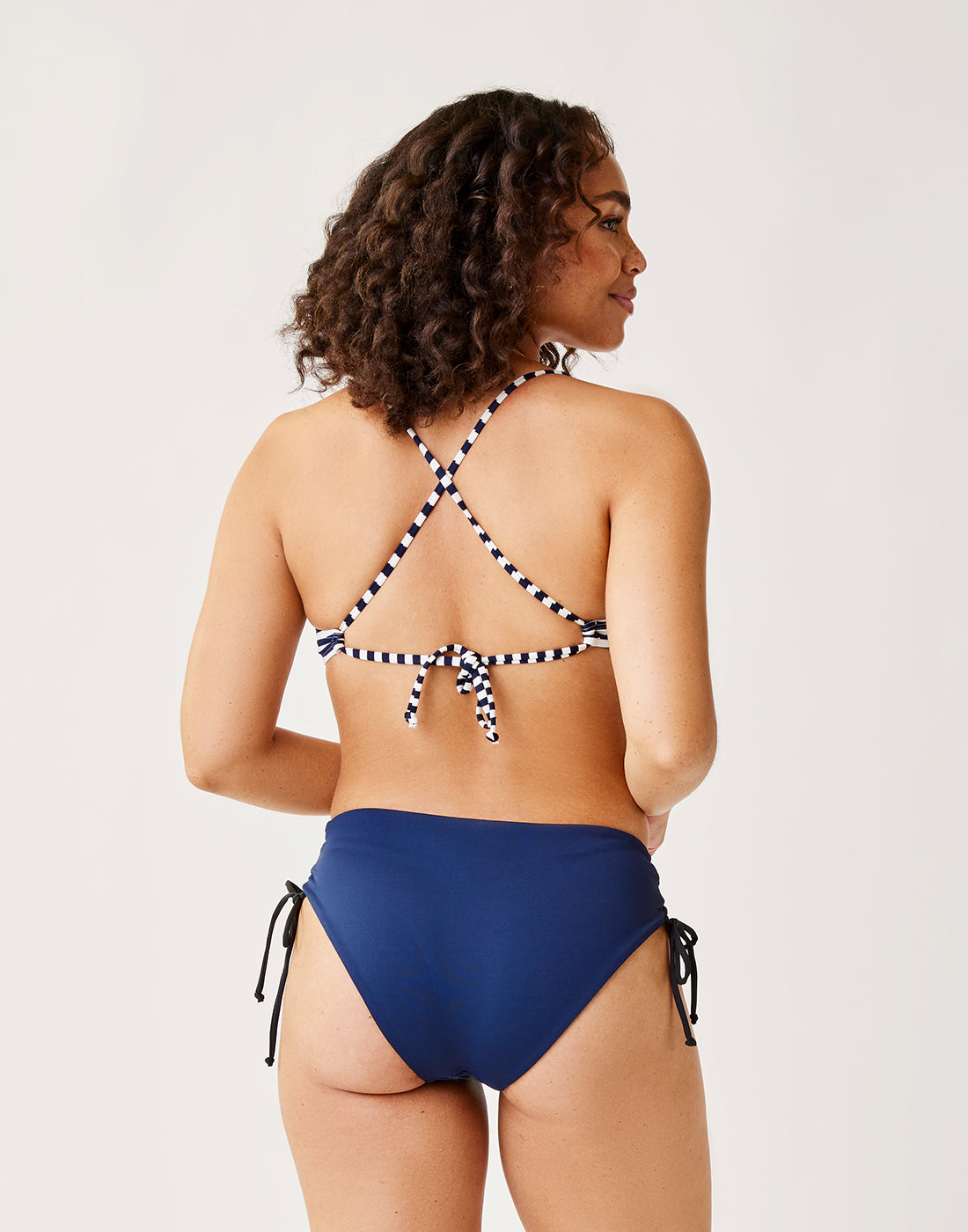 Mustique Reversible Swim Bottoms - Black & Navy Bikini Bottoms for Women | Beach, Pool & Vacation Swimwear