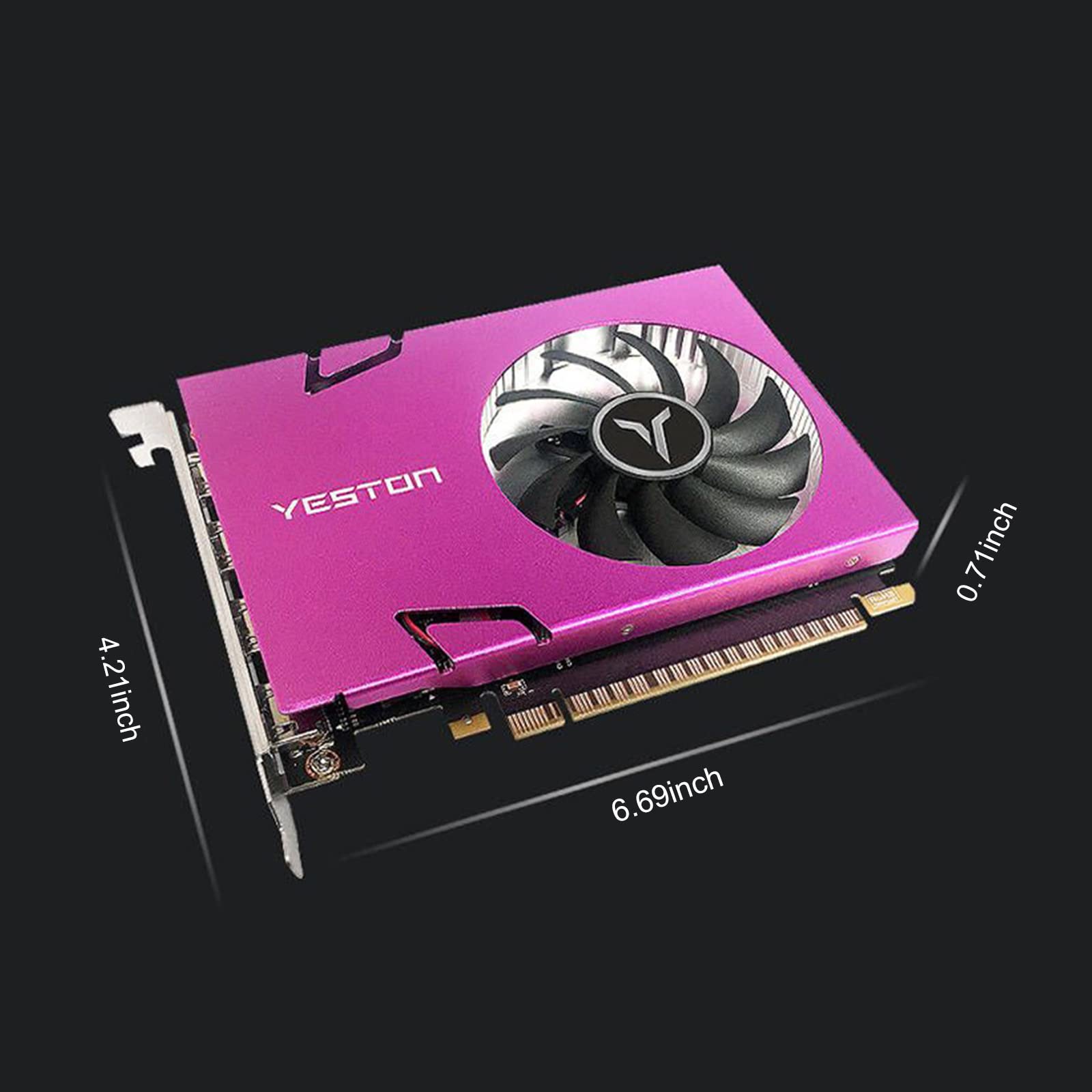 Yeston GT730 4GB DDR3 128-bit Gaming Graphics Card with 4 HDMI Ports - 993/1600MHz, 4-Screen Support, 10bit HDR - Perfect for Multi-Monitor Gaming, Home Theater & Office Workstations