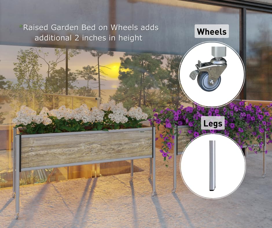Foreman Raised Garden Bed on Wheels - 36