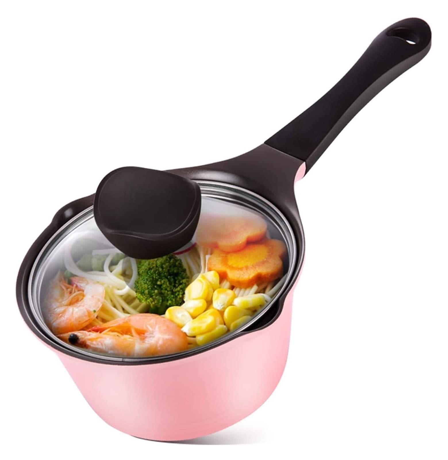 Handiya Ceramic Non-Stick Wok Pan - Induction Compatible Milk Pot, Soup Pot & Sauce Pan for Frying, Boiling & Cooking | Perfect for Home Kitchen, Stir Fry, Steaming & Serving Dishes