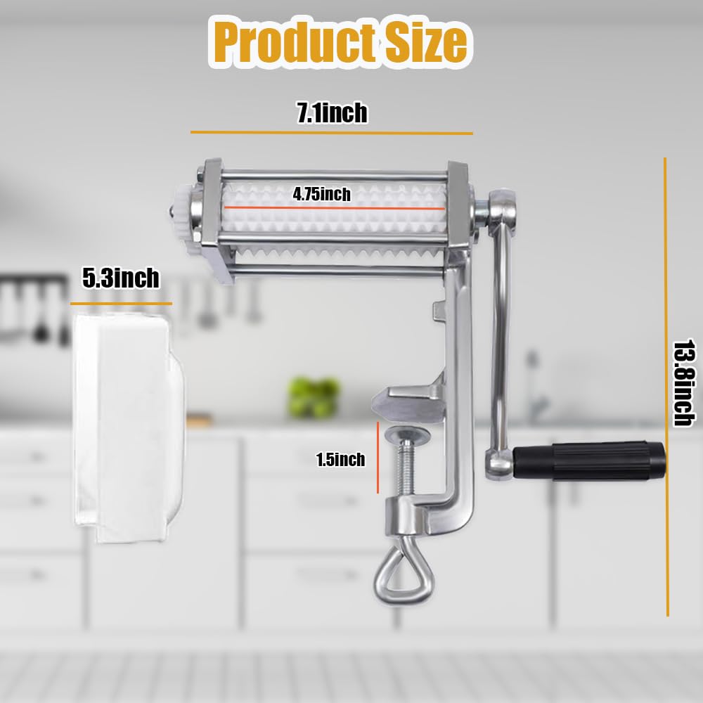 Premium Heavy Duty Manual Meat Tenderizer Tool - Steak Flattener & Cuber for Beef, Chicken & Poultry - Clamp-on Kitchen Tenderizing Machine for Juicier Meals - Perfect for Grilling, BBQ & Home Cooking