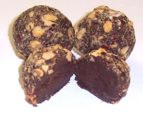 Scott's Cakes Premium Milk & Dark Hazelnut Chocolate Truffles - 8 oz Wreath Gift Box - Perfect for Holidays, Parties & Corporate Gifts