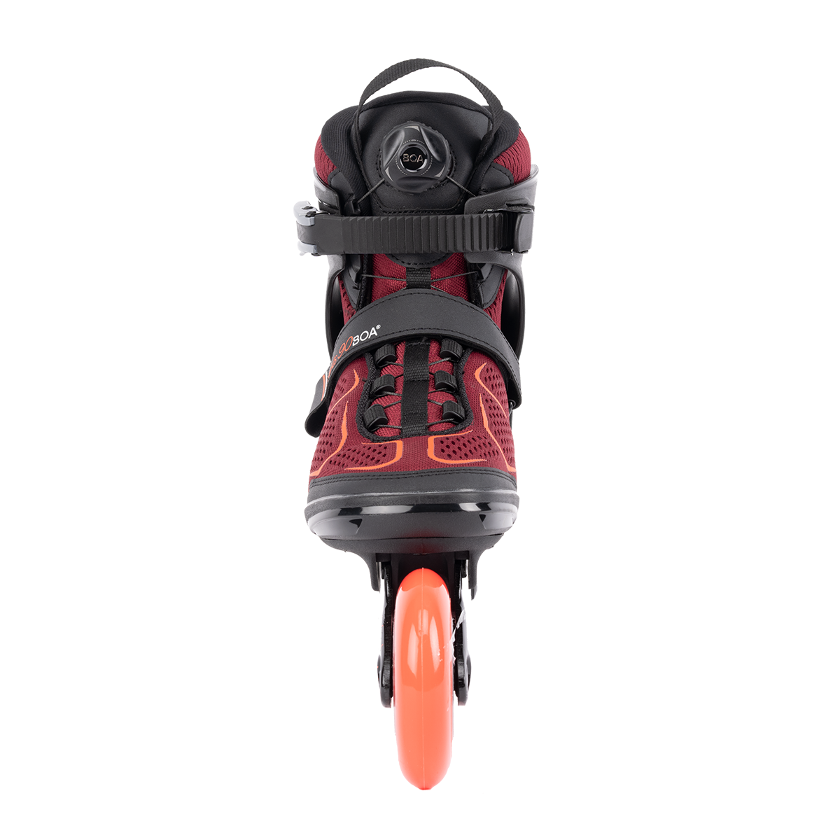 K2 Alexis 90 BOA Ski Boots for Women - Burgundy/Orange - Comfortable & Adjustable Fit - Perfect for Alpine Skiing & Snowboarding Adventures