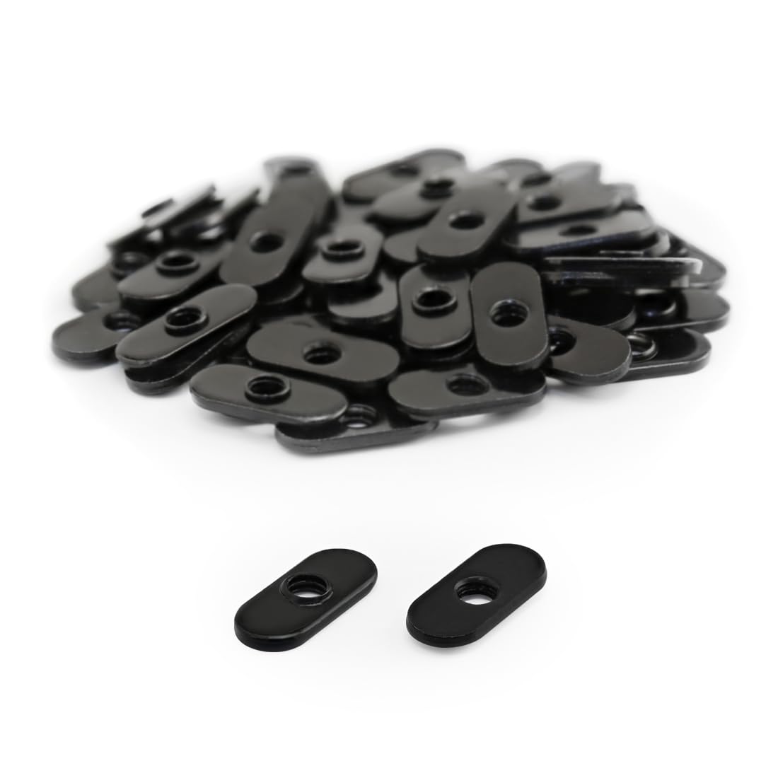 10-32 Centered Slide-In Economy T-Nuts (25 Pack) - 8020, 3276, 10 Series Steel Hardware for Aluminum Extrusions - Perfect for DIY Projects, Furniture Assembly & Industrial Applications