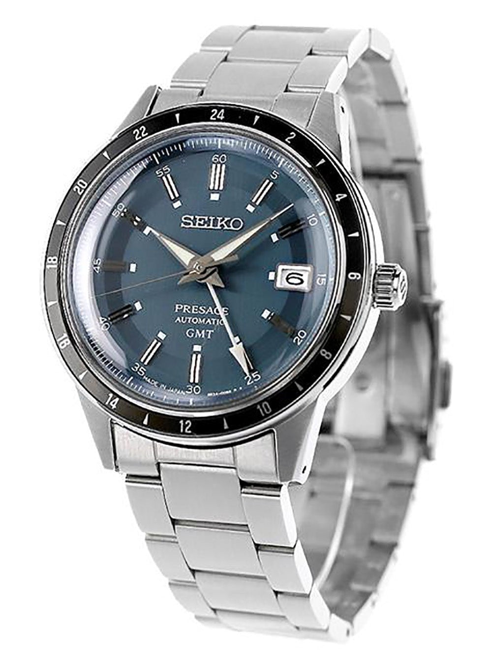 SEIKO PRESAGE Automatic GMT Style60's SARY229 Men's Watch - Japanese Made JDM Timepiece for Business & Travel