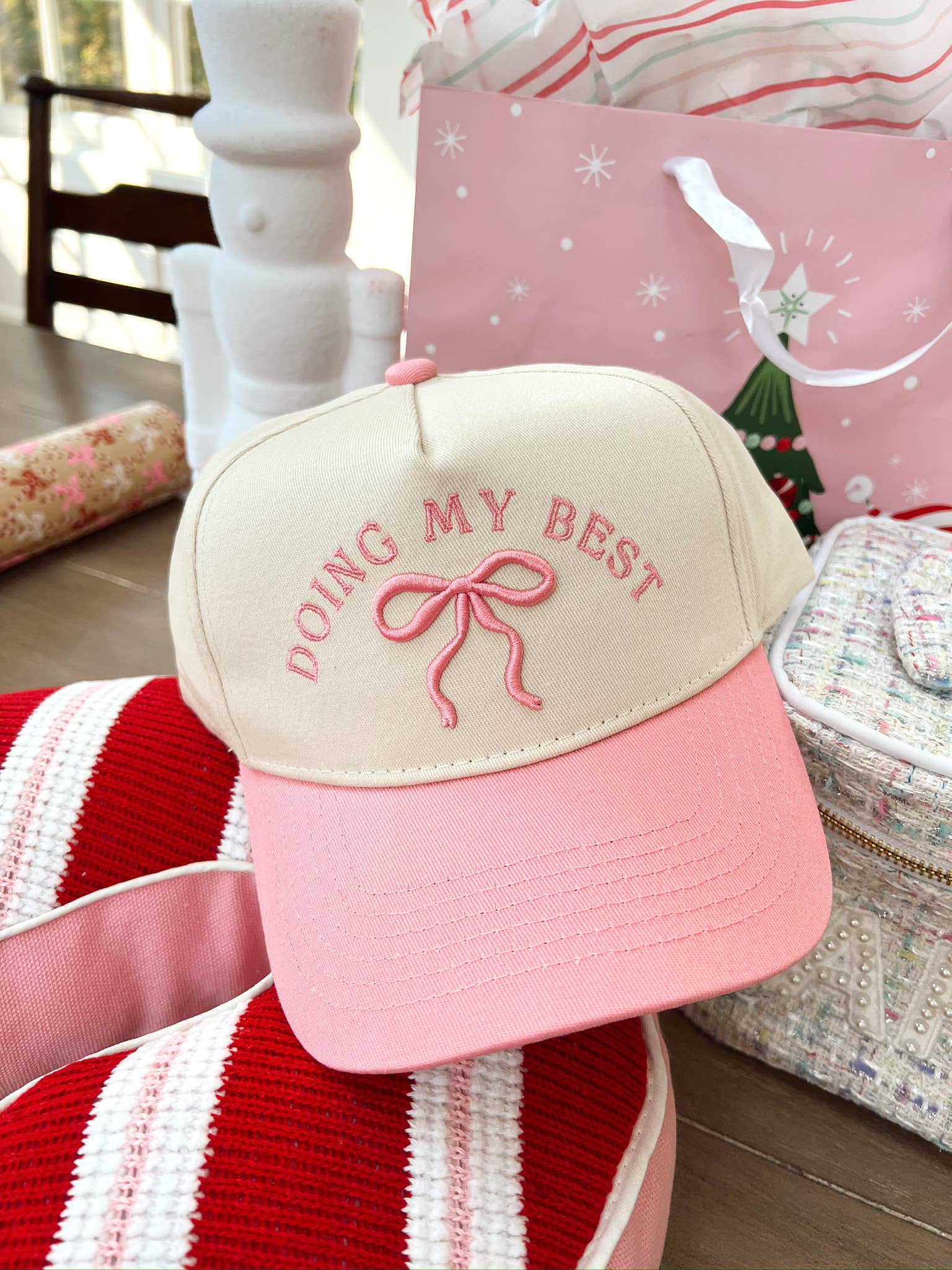 Vintage Pink Trucker Hat for Women - Retro Distressed Baseball Cap with Mesh Back - Perfect for Outdoor Activities, Concerts, and Casual Wear