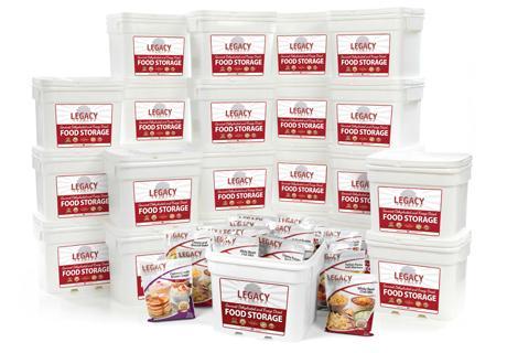 Legacy Premium Breakfast & Entrée Package - 2880 Servings | Long-Term Food Storage for Emergency Preparedness, Camping & Survival