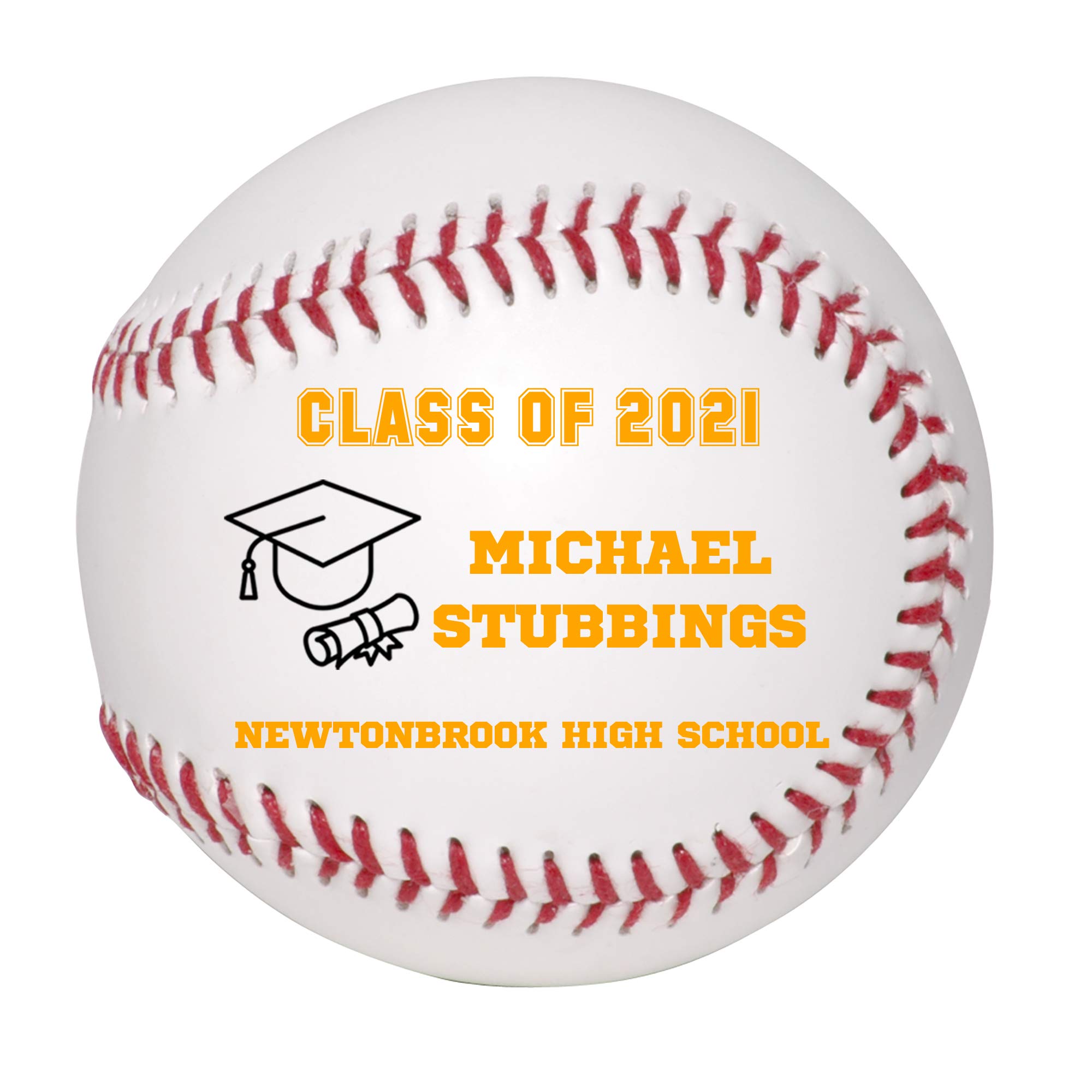 Custom Personalized 2025 Graduation Baseball - High School Graduation Gift for Boys & Girls - Class of 2025 Commemorative Keepsake - Perfect for Graduation Parties & Memory Books
