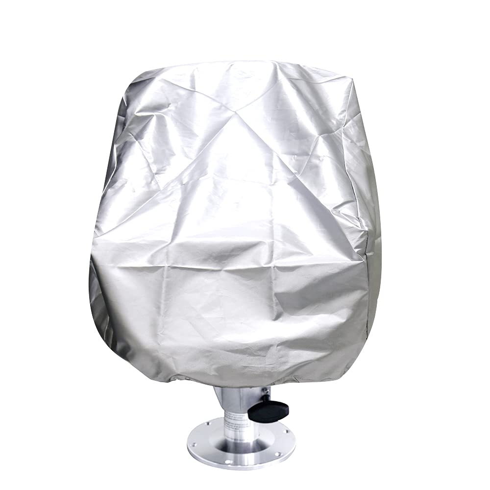 Waterproof Pontoon Boat Seat Covers - Durable Captain Chair & Fishing Seat Protectors for Clearance & Console | Ideal for Marine, Fishing & Outdoor Boating Adventures