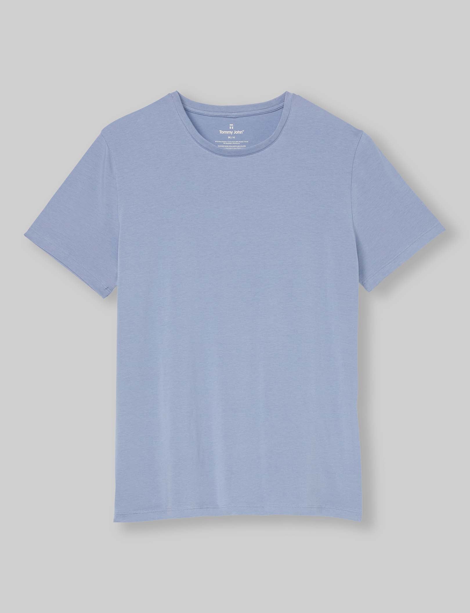 Second Skin Crew Neck Tee - Ultra Soft Stretch Cotton T-Shirt for Men & Women | Perfect for Layering, Casual Wear & Everyday Comfort