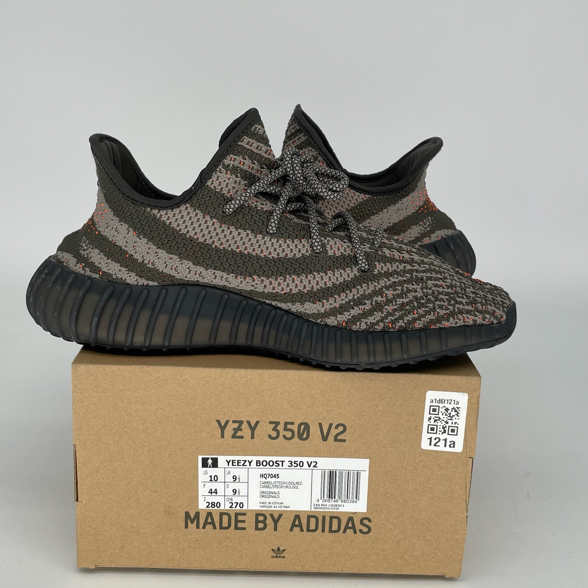 Adidas Yeezy Boost 350 V2 Carbon Beluga - Men's Size 10 Sneakers (HQ7045) | Running, Gym & Casual Wear