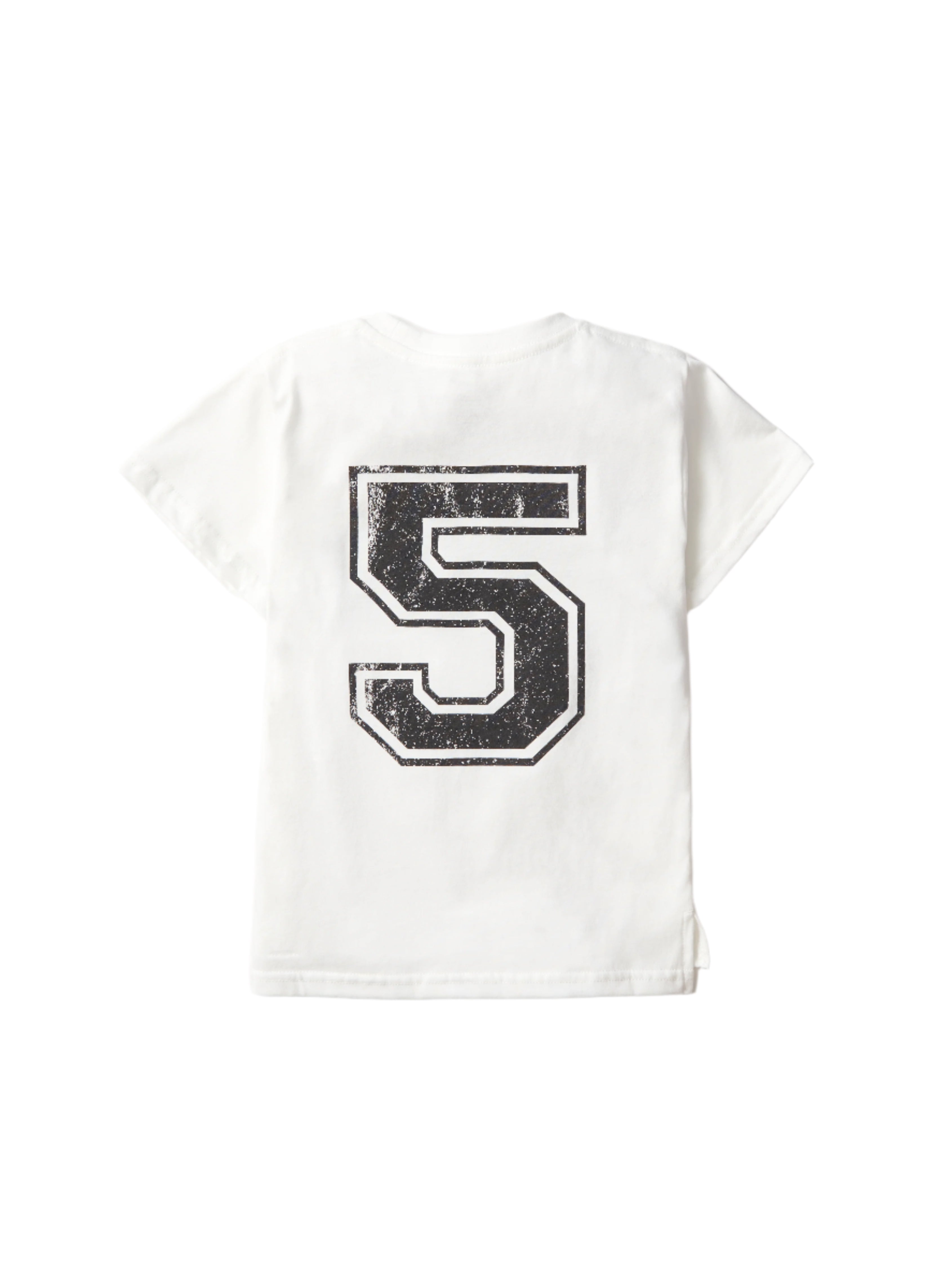 5th Birthday Elevated Tee - Premium White Cotton T-Shirt for Kids' Birthday Parties & Celebrations