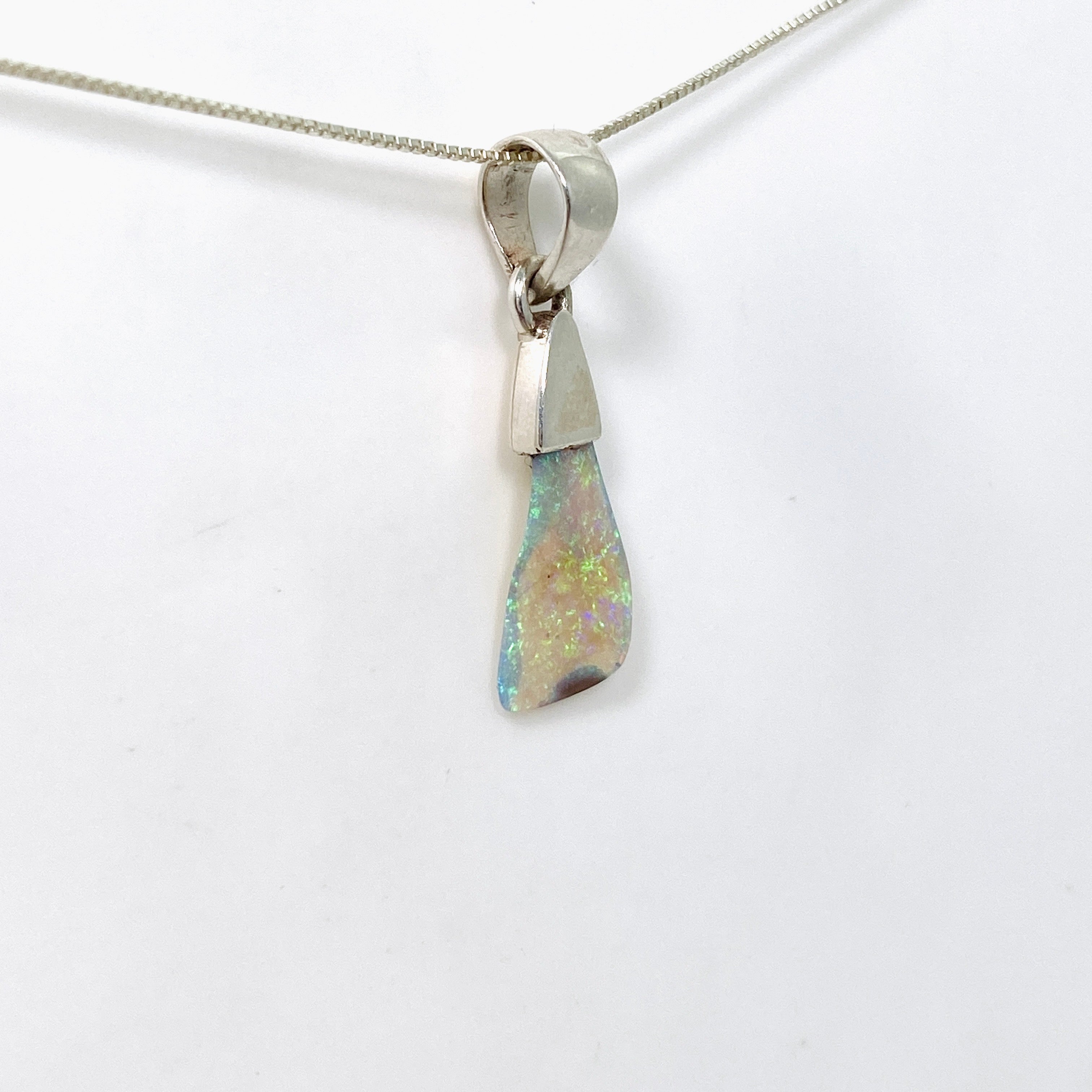 Natural Australian Opal Solid Freeform Pendant Necklace PPGJ809 - Unique Handcrafted Jewelry for Women, Perfect Gift for Birthday, Anniversary & Special Occasions