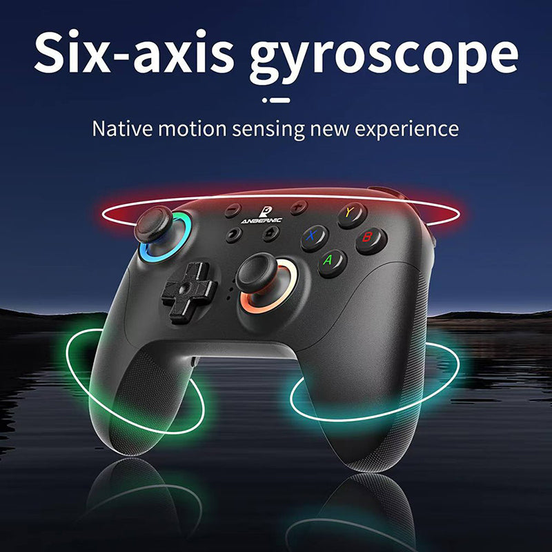 ANBERNIC RG P01 Wireless Bluetooth Game Controller for Retro Gaming - Compatible with PC, Android, iOS - Perfect for Home Entertainment & Travel Gaming