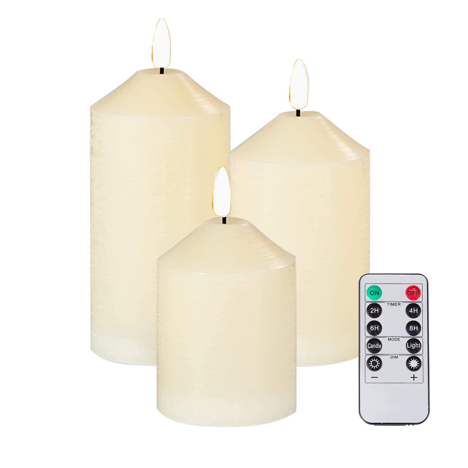 Flameless LED Candles Set of 3 (4