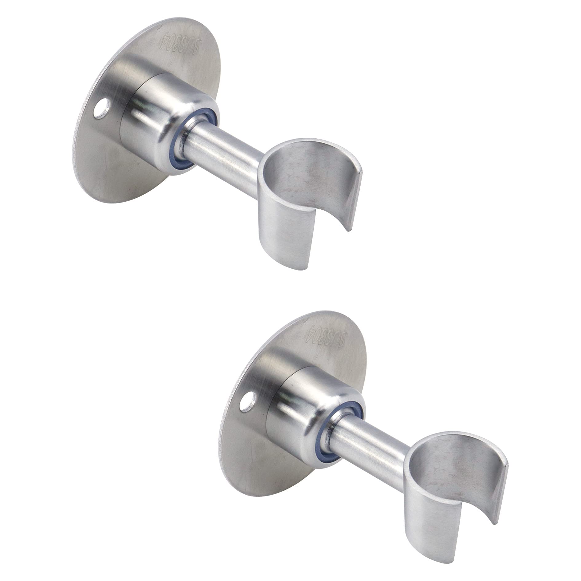 MY MIRONEY Adjustable 304 Stainless Steel Shower Head Holder - Brushed Nickel Wall Mount Bracket for Handheld Shower Spray - Perfect for Bathroom, Spa & Relaxing Shower Experience (Type A)